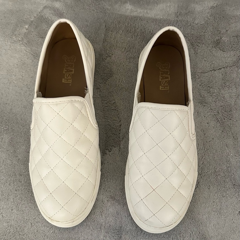 White Slip-on Loafers